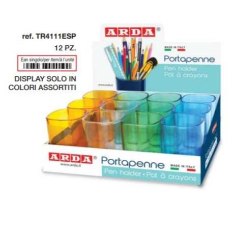 Complementi da scrivania - CF12 PORTAPENNE CLASSIC ASS TRASP