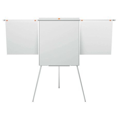 Lavagna portablocco Classic con cavalletto - 100 x 68,5 cm - bracci estensibili - bianco - Nobo