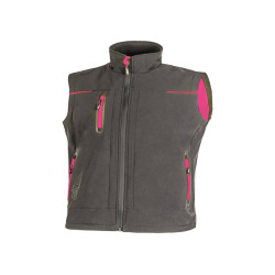Gilet donna Universe Lady - taglia L - grigio/fucsia - U-Power