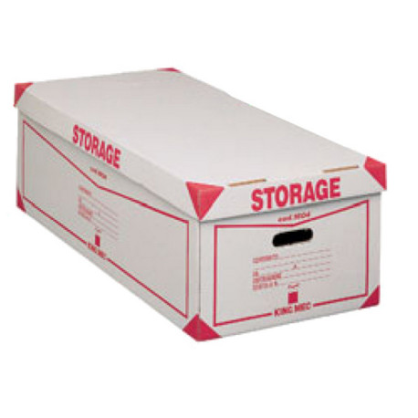 Scatola Storage - con coperchio - 38,5 x 26,4 x 75,5 cm - bianco e rosso - Esselte Dox