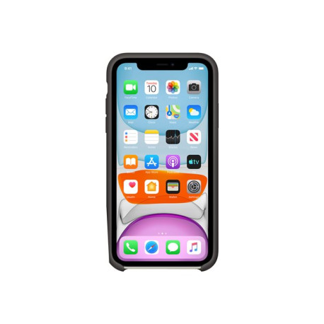 Apple - Cover per cellulare - silicone - nero - per iPhone 11