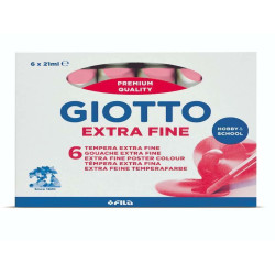 Giotto Tempera Extra in tubetto - confezione 6 pz Rosa