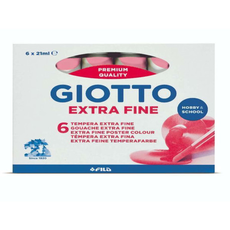 Giotto Tempera Extra in tubetto - confezione 6 pz Rosa