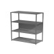 Libreria 4 ripiani Modular - 90 x 44 x 122 cm - struttura metal antracite - antracite