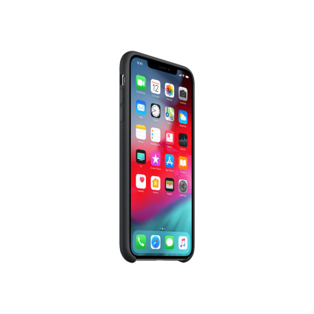 Apple - Cover per cellulare - silicone - nero - per iPhone XS Max