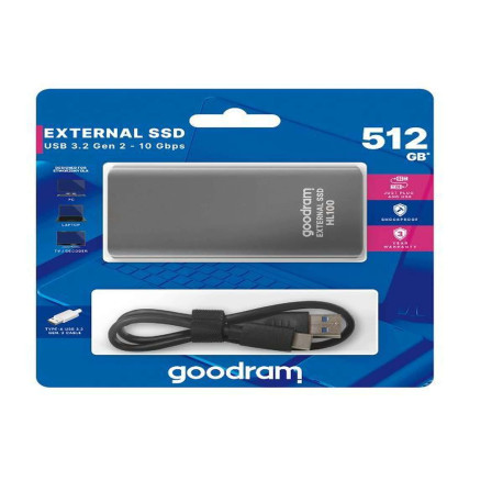 Goodram SSD - USB 3.2 Gen.2 Type-C - 512 GB
