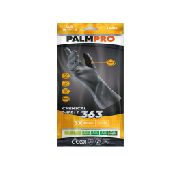 Guanti chemical Safety Palmpro 363 - taglia XL - nitrile - nero - Icoguanti
