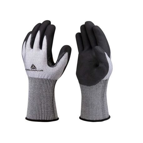 Guanti da lavoro Venicut01 - schiuma di nitrile - taglia 09 - grigio/nero - Deltaplus