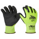Guanti di protezione FLEX - con polsino giallo - taglia 08 - verde fluo/nero - U-Power