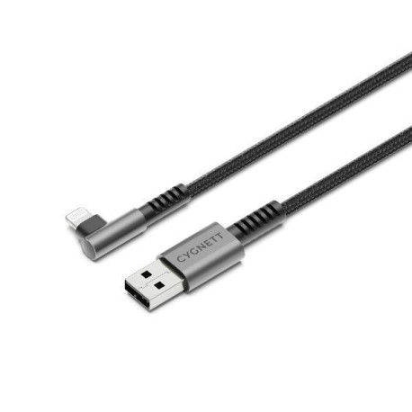 Cygnett Cavo Corazzato ad angolo retto da Lightning a Usb-A 2.0 1m nero