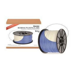 Hamlet HP3DXROLB2WT Bobina 1Kg di filamento universale ABS 1.75mm Termosensibile da blu a bianco
