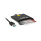 Hamlet HUSCR-A30 Lettore Smart Card USB 3.0 Lettore Smart Card USB 3.0 Firma Digitale-TS-CRS-CNS-CCIAA