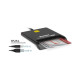 Hamlet HUSCR-ACY Lettore Smart Card USB-C + USB-A 3.0 Lettore doppia connessione USB-A e USB-C per Smart Card