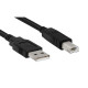 Hamlet XCU2AB50USB-A 2.0 to USB-B 2.0 MM da 5 MT Cavo USB 2.0 da Tipo A a Tipo B Maschio-Maschio 5 Metri per Periferiche e Stam