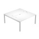 Scrivania Agorà a 2 postazioni contrapposte - 120 x 168 x 72,5 cm - bianco