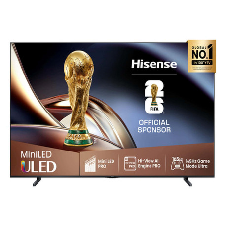 Hisense 100U8Q, 2,54 m (100"), 3840 x 2160 Pixel, ULED, Smart TV, Wi-Fi, Nero, Grigio