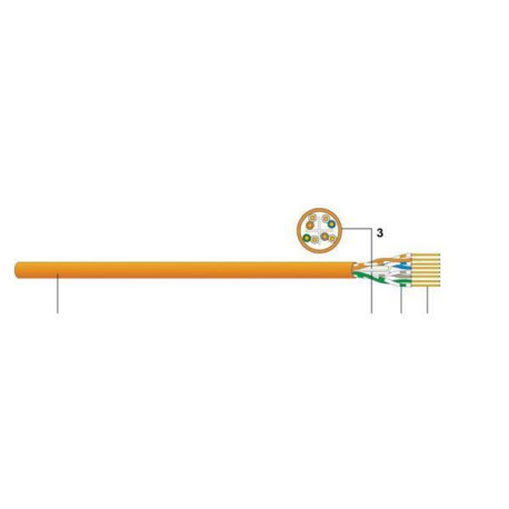 Datwyler CAVO UUTP CAT.6 CCA ARANCIO 500M