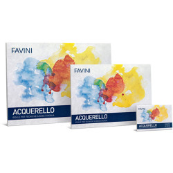 Album Acquerello - 25 x 35 cm - 340 gr - 10 fogli - Favini