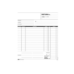 Blocco fatture 1 aliquota Iva - 50/50 fogli autoricalcanti - 23 x 15cm - Edipro