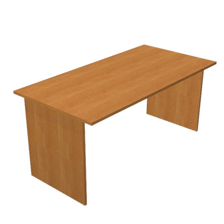 Scrivania Easy - lineare - 160 x 80 x 72 cm - noce chiaro