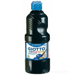 DIDATTICA E SCUOLA - FLACONE 500ML TEMPERA ACRILICA NERO