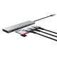 Hub USB-C veloce e lettore di schede - 3 porte - argento - Trust
