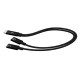 i-tec USB-C Cable Splitter Audio/Data + Power Delivery 100W, 0,3 m, USB C, 2 x USB C, USB 2.0, Nero