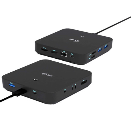 i-tec USB-C DP Dual HDMI Docking Station with Power Delivery 100 W, Cablato, USB 3.2 Gen 2 (3.1 Gen 2) Type-C, 100 W, 10,100,10