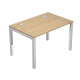 Scrivania singola Agorà - 120 x 80 x 72,5 cm - rovere