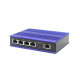 INDUSTRIAL 4-PORT GIGABIT POE SWITCH + 1 UPLINK PORT