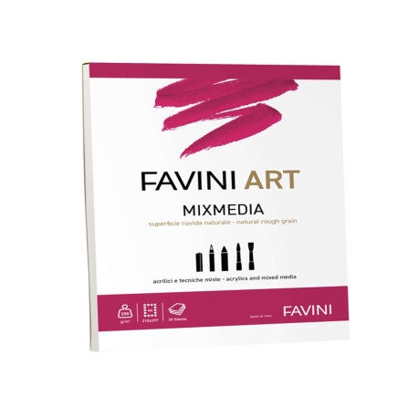 Album collato Mix Media - A4 - 250 gr - 20 fogli - Favini Art