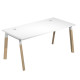 Scrivania Woody Superior - 140 x 80 x 72,5 cm - piano bianco