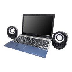 equip Stereo 2.0 - Altoparlanti - per PC - 3 Watt - bianco / nero