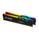 Kingston 128GB 5600MTs DDR5 CL36 DIMM (Kit of 2) FURY Beast RGB