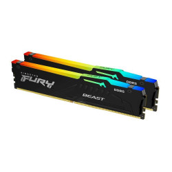 Kingston 128GB 5600MTs DDR5 CL36 DIMM (Kit of 2) FURY Beast RGB