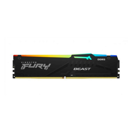 Kingston 128GB 5600MTs DDR5 CL40 DIMM (Kit of 2) FURY Beast RGB