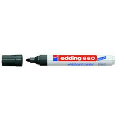 Edding 660 MARCATORE PER LAVAGNE BIANCHE PUNTA TONDA NERO