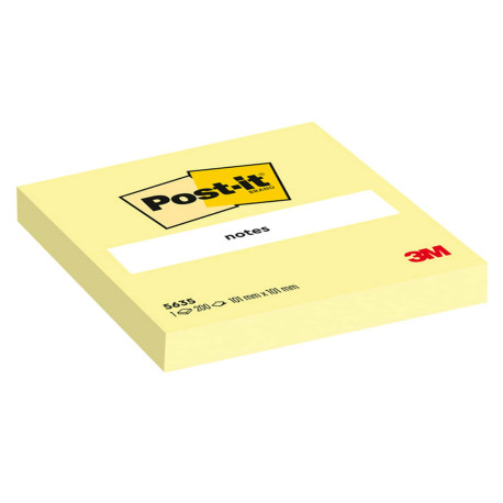 Blocco foglietti - 5635 - 100 x 100 mm - giallo Canary - 200 fogli - Post-it