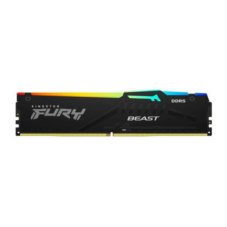 Kingston 64GB 5600MTs DDR5 CL40 DIMM (Kit of 2) FURY Beast RGB