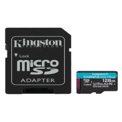 Kingston MicroSD Canvas Go! Plus 128GB con adattatore