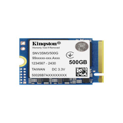 Kingston Technology 500G NV3 M.2 2230 NVMe SSD, 500 GB, M.2, 5000 MB/s