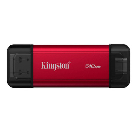 Kingston Technology 512GB Dual USB-A/C Portable SSD, Up to 1050MB/s USB 3.2 Gen 2, 512 GB, USB Type-A / USB Type-C, 3.2 Gen 2 (