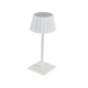 Lampada da tavolo - a led - 10 x 10 x 38 cm - alluminio/pmma - bianco - King Collection