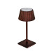 Lampada da tavolo - a led - 10 x 10 x 38 cm - alluminio/pmma - ruggine - King Collection