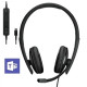 Epos ADAPT 160T ANC USB-C, Cuffia stereo, microfono a cancellazione di rumore, padiglioni maggiorati - Certificata Microsoft te
