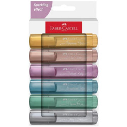 Faber Castel TEXTLINER 46 METALLIC - Confezione da 6