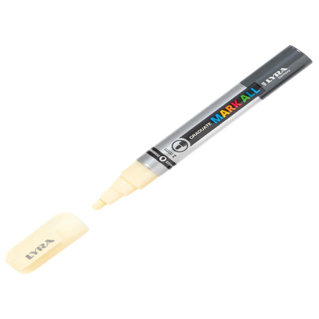 Marcatore a base d'acqua Graduate Mark All  - punta tonda 2mm - giallo chiaro - Lyra