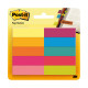 Segnapagina Post-it - 670-10AB-EU - in carta - 12,7 x 44 mm - 10 colori assortiti - Post-it - conf. 500 pezzi