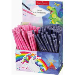Faber Castell ESPOSITORE 144 MATITE DI GRAFITE HB UNICORNO DINOSAURO