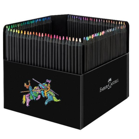 Faber Castell MATITE COLORATE TRIANGOLARI BLACK EDITION 100 PEZZI